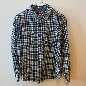 Quicksilver flannel plaid shirt